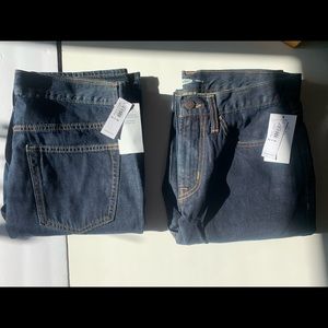 NWT 2 Pairs of Old Navy Straight Jeans size 32x38